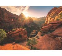 Ravensburger 12000118 - Zion Canyon USA - 1000 pieces jigsaw puzzle - Puzzle for adults and kids age 14 years up, nature puzzle, landscape jigsaw