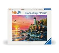 Ravensburger 12000217 - Lighthouse at Sunset - 500 pieces jigsaw puzzle - Puzzle for adults and kids age 12 years up,