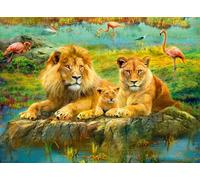 Ravensburger Lions In The Savanna 500 Piece Jigsaw Puzzle
