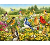 Ravensburger 12000336 - Birds in the Meadow - 500 pieces jigsaw puzzle - Puzzle for adults and kids age 12 years up, animal puzzle