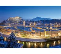 Ravensburger 12000373 - Evening in Salzburg - 1000 pieces jigsaw puzzle - Puzzle for adults and kids age 14 years up, puzzle Salzburg