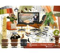 Ravensburger 12000399 - Eames Classic Designs - 1000 pieces jigsaw puzzle - Puzzle for adults and kids age 14 years up, design jigsaw puzzle
