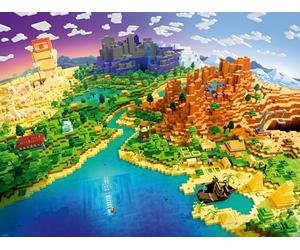 Ravensburger 12000433 - World of Minecraft - 1500 pieces jigsaw puzzle - Puzzle for adults and kids age 14 years up, minecraft puzzle, gifts for Minecraft fans