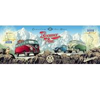 Ravensburger 12000443 - Cross the Alps with VW! - 1000 pieces jigsaw puzzle - Puzzle for adults and kids age 14 years up, gift for VW Bulli fans
