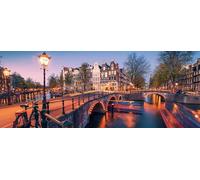 Ravensburger 12000446 - Evening in Amsterdam - 1000 pieces jigsaw puzzle - Puzzle for adults and kids age 14 years up, jigsaw puzzle Amsterdam