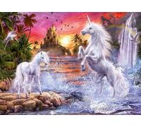Ravensburger 12000471 - Unicorns at the River - 500 pieces jigsaw puzzle - Puzzle for adults and kids age 12 years up, fantasy jigsaw