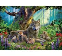 Ravensburger 12000477 - Wolves in the Forest - 1000 pieces jigsaw puzzle - Puzzle for adults and kids age 14 years up, animal puzzle