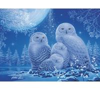 Glow in the Dark Puzzle - Owls in the Moonlight