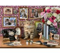 Ravensburger 12000482 - My cute kitty - 1000 pieces jigsaw puzzle - Puzzle for adults and kids age 14 years up, animal puzzle