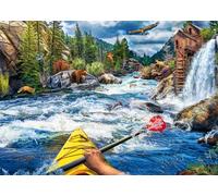 Ravensburger 12000514 - White Water Kayaking - 1000 pieces jigsaw puzzle - Puzzle for adults and kids age 14 years up,