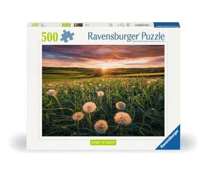Ravensburger 12000592 - Dandelions at Sunset - 500 pieces jigsaw puzzle - Puzzle for adults and kids age 12 years up, nature puzzle, landscape jigsaw