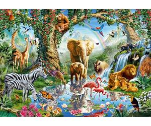 Ravensburger 12000682 - Adventures in the Jungle - 1000 pieces jigsaw puzzle - Puzzle for adults and kids age 14 years up,