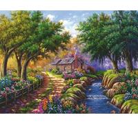 Ravensburger 12000735 - Cottage by the River - 1500 pieces jigsaw puzzle - Puzzle for adults and kids age 14 years up,