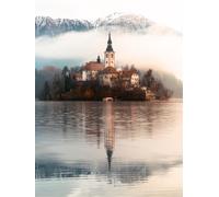 Ravensburger 12000740 - The Island of Wishes Bled, Sloven - 1500 pieces jigsaw puzzle - Puzzle for adults and kids age 14 years up, jigsaw puzzles Slovenia
