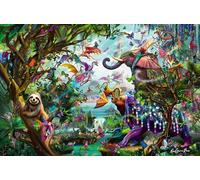 Ravensburger 12000812 - Tropical Dragons - 4000 pieces jigsaw puzzle - Puzzle for adults and kids age 14 years up, fantasy jigsaw