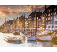 Ravensburger 12000846 - Sunset in Copenhagen - 500 pieces jigsaw puzzle - Puzzle for adults and kids age 12 years up, jigsaw puzzle Kopenhagen