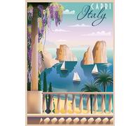 Ravensburger 12001209 - Postcard from Capri - 1000 pieces jigsaw puzzle - Puzzle for adults and kids age 14 years up,