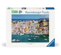 Ravensburger 12001210 - Colorful Procida, Italy - 1500 pieces jigsaw puzzle - Puzzle for adults and kids age 14 years up, jigsaw puzzle Procida Italy