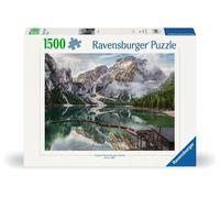 Ravensburger 12001211 - Lago di Braies, Italy - 1000 pieces jigsaw puzzle - Puzz