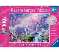 Ravensburger - Puzzle: Glitter Unicorn, Puzzle 6 Years or older, Puzzle Adults, Puzzles Children 6 Years, Kids Puzzle, Puzzle 100 Pieces XXL, Gift Child 6 Years, Puzzle, Jigsaw