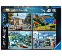 Ravensburger Happy Days Collection No.1 Look North 4x 500 Piece Jigsaw Puzzle for Adults and Kids Age 10 Years Up