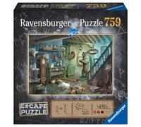 Ravensburger 16435 Forbidden Basement 759 Piece Jigsaw Puzzle for Kids and Adults Ages 12 and Up - an Escape Room Experience in Puzzle Form Black