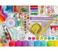 Ravensburger 16440 Needlework Station 500 Piece Large Pieces Jigsaw Puzzle for Adults - Every Piece is Unique, Softclick Technology Means Pieces Fit Together Perfectly