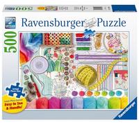Ravensburger 16440 Needlework Station 500 Piece Large Pieces Jigsaw Puzzle for Adults - Every Piece is Unique, Softclick Technology Means Pieces Fit Together Perfectly