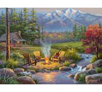 Ravensburger 16445 Riverside Kingdom 750 Piece Large Pieces Jigsaw Puzzle for Adults - Every Piece is Unique, Softclick Technology Means Pieces Fit Together Perfectly