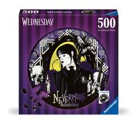 Ravensburger 17573 Wednesday Addams Gifts-Circular 500 Piece Jigsaw Puzzle for A