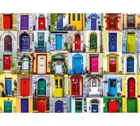 Ravensburger 19524 Doors of the World Heart Jigsaw Puzzle, White, Blue, 1000