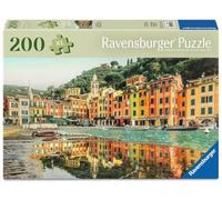 Ravensburger Jigsaw Puzzle Portofino Harbour, 200pc Extra Large, Feel Well Range, Board & Poster