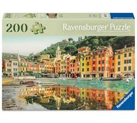 Ravensburger 200 Piece Extra Large Jigsaw Puzzle - Beautiful Portofino Italian Riviera Harbour | Feel Well & Puzzle Range | Includes Puzzle Board & Poster