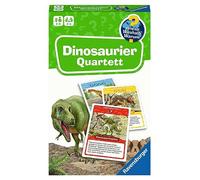 Ravensburger 22359 Wieso? Weshalb? Warum? Dinosaur Quartet - Gift Game with Detailed Cards for Exciting Dinosaur Species, Informative Texts and Another Game Variant