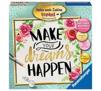 Ravensburger 28796 Make Your Dreams Happen Numbers for Adults. Perfect Painting Result Thanks to Artist Accessories, Without Frame, Multicoloured, ohne Rahmen