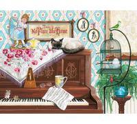 Ravensburger 2D dla seniorÄlw Kot na pianinie 750 el. [PUZZLE]