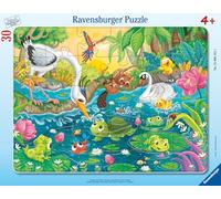Ravensburger - 30 piece frame puzzle - Summer at the pond | Girl or boy from 4 years old - high-quality puzzle - thick and durable cardboard