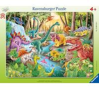 Ravensburger - 30 piece frame puzzle - The Roar of Dinosaurs | Girl or boy from 4 years old - high-quality puzzle - thick and durable cardboard