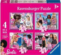 Ravensburger 3174 Barbie Jigsaw Puzzles for Kids Age 3 Years Up-4 in a Box 12,