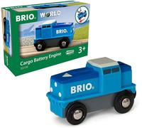 BRIO World Cargo Battery Train Engine for Kids Age 3 Years Up - Wooden Railway Sets, Accessories and Add Ons