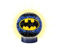 Ravensburger 3D Puzzle 11080 - Night Light Puzzle Ball Batman - 72 Pieces - from 6 Years - LED Bedside Lamp with Clapping Mechanism