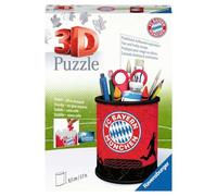 Ravensburger 3D Puzzle 11215 - Utensilo FC Bayern - 54 Pieces - Pen Holder for FC Bayern Munich Fans from 6 Years, Desk Organiser for Children