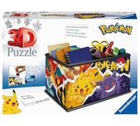 Ravensburger 3D Puzzle 11546 - Pokémon Storage Box - Practical Organiser for Pokémon Fans from 8 Years - Pokémon Toy, Pokémon Gift, Blue
