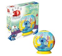 Ravensburger Disney Stitch Gifts and Toys - 3D Jigsaw Puzzle Ball for Kids Age 6 Years Up - 72 Pieces - No Glue Required