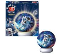 Ravensburger Astronauts in Space 72-Piece 3D Nightlight Puzzle - Glow-in-the-Dark Puzzle Toy for Kids & Adults, Relaxing Interactive Decor