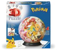 Ravensburger 3D Puzzle Ball - Pokémon - Ages 6+, 72 Pieces