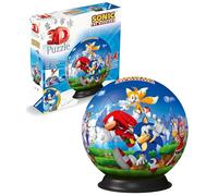 Ravensburger Sonic the Hedgehog 3D Puzzle for Kids Age 6 Years Up- 72-Piece Puzzle Ball with Sonic Design - No Glue Needed