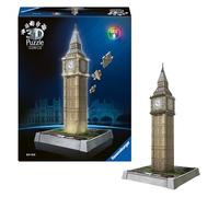 Ravensburger Big Ben Led Light 3d Puzzle 216 Pieces Green Kids
