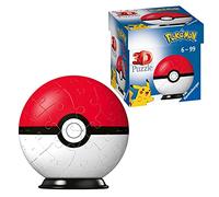 Ravensburger 3D PuzzleBall - Pokéball - Ages 6+, 54 Pieces
