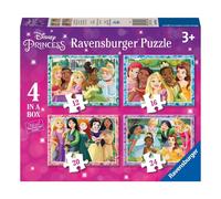 Ravensburger 4 x 49 Piece Jigsaw Puzzle Set Disney Princess Collection Featuring